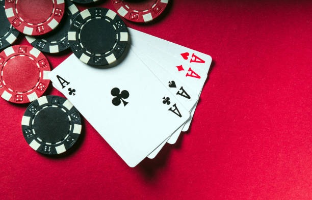 Baccarat card game layout and betting area